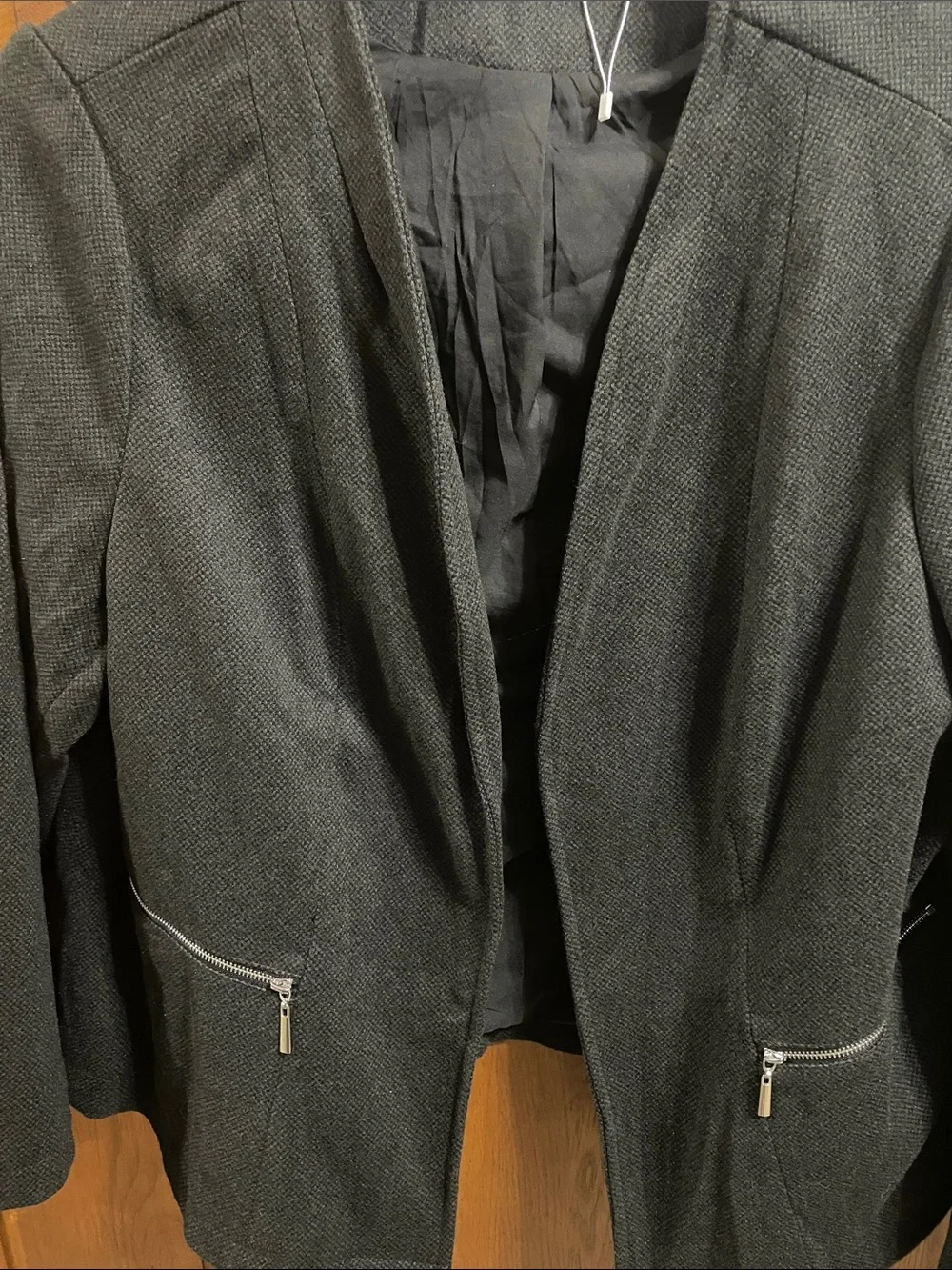 Bloomchic Black Open-Front Blazer Jacket Sz. 18/20 NWOT
